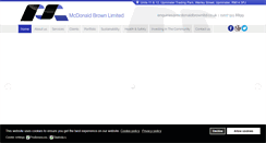 Desktop Screenshot of mcdonaldbrownltd.co.uk